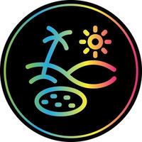 Oasis Glyph Icon vector