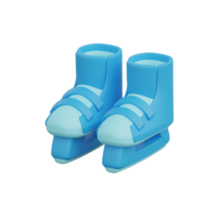 3d rendering of isolated ice skate icon png