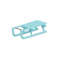 3d rendering of isolated sled icon png