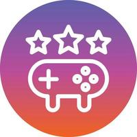 diseño de icono de vector de línea de clasificación de juego