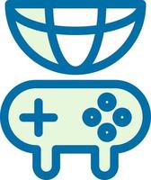 Global Gaming Line Vector Icon Design