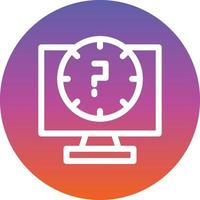 Lag Line Vector Icon Design