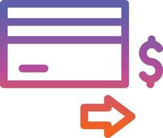 Credit Card Payment Line Vector Icon Design