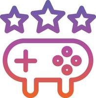 diseño de icono de vector de línea de clasificación de juego