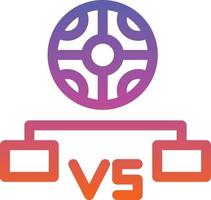 Game Tournament Line Vector Icon Design