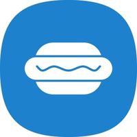 Hot Dog Vector Icon Design