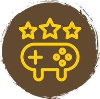 diseño de icono de vector de línea de clasificación de juego