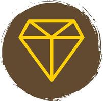 Diamonds Line Vector Icon Design