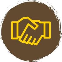 Game Handshake Line Vector Icon Design