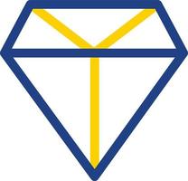 Diamonds Line Vector Icon Design