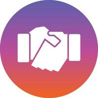 Game Handshake Line Vector Icon Design
