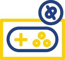 Game Disconnect Line Vector Icon Design