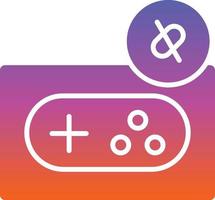 Game Disconnect Line Vector Icon Design