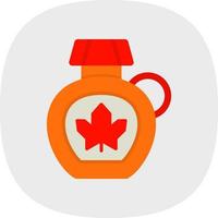 Maple Syrup Vector Icon Design