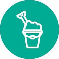 Sand Bucket Icon vector