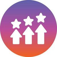 Level Up Line Vector Icon Design