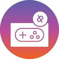 Game Disconnect Line Vector Icon Design