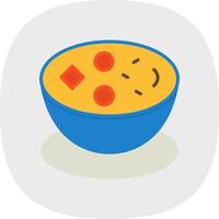 Clam Chowder Vector Icon Design