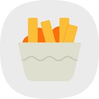 Poutine Vector Icon Design