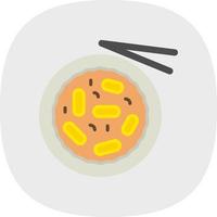 Tteokbokki Vector Icon Design