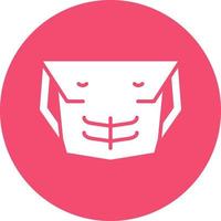 Chest Muscle Vector Icon Design