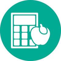 Calorie Calculator Vector Icon Design