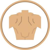 Back Muscle Vector Icon Design