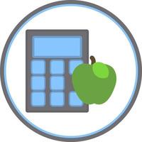 Calorie Calculator Vector Icon Design