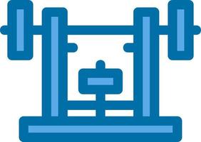 Bench Press Vector Icon Design