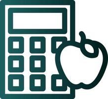 Calorie Calculator Vector Icon Design