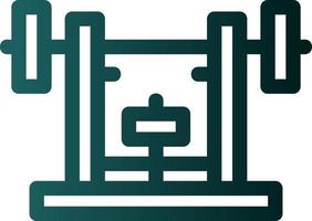 Bench Press Vector Icon Design