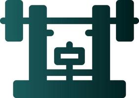 Bench Press Vector Icon Design