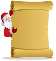 Santa Scroll 2 vector