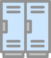 Locker Vector Icon Design