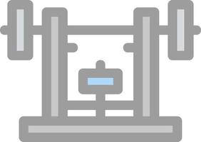 Bench Press Vector Icon Design