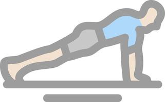 Push Ups Vector Icon Design