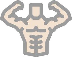 Body Builder Vector Icon Design