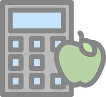 Calorie Calculator Vector Icon Design