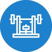 Bench Press Vector Icon Design