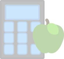 Calorie Calculator Vector Icon Design