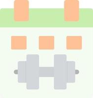 Gym Calendar Vector Icon Design