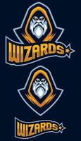 Wizard Team Mascot vector