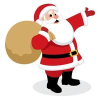 Santa Presents on White vector