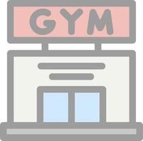 diseño de icono de vector de gimnasio