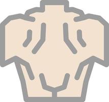 Back Muscle Vector Icon Design