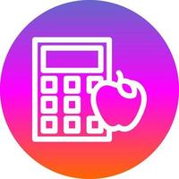 Calorie Calculator Vector Icon Design