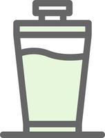 Protein Shake Vector Icon Design