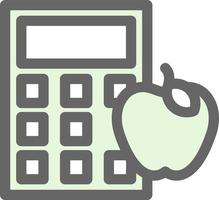 Calorie Calculator Vector Icon Design