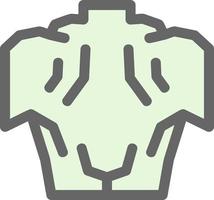 Back Muscle Vector Icon Design