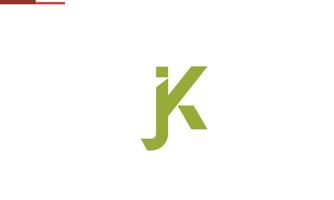 Alphabet letters Initials Monogram logo JK, KJ, J and K vector